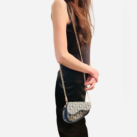 COPY - Dior blue Saddle Pouch - Picture 16 of 16